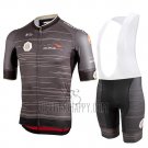 Castelli UAE Tour Cycling Jersey Bib Short 2019 Men Short Sleeve Gray