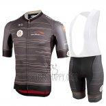 Castelli UAE Tour Cycling Jersey Bib Short 2019 Men Short Sleeve Gray