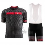 Craft Cycling Jersey Bib Short 2018 Men Short Sleeve Route Black Red