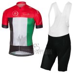 Dubai Tour Cycling Jersey Bib Short 2017 Men Short Sleeve Red