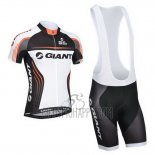 Giant Cycling Jersey Bib Short 2014 Men Short Sleeve White and Black
