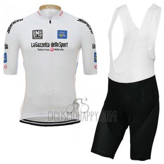 Giro D'italy Cycling Jersey Bib Short 2017 Men Short Sleeve White