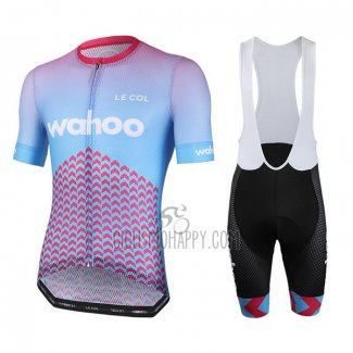 Le Col Cycling Jersey Bib Short 2020 Men Short Sleeve Sky Blue Pink