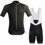 Lecol Cycling Jersey Bib Short 2019 Men Short Sleeve Dark Green