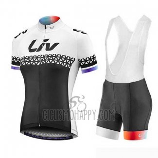 Liv Cycling Jersey Bib Short 2019 Women Short Sleeve Black White