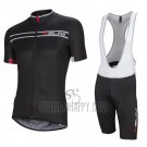 Nalini Cycling Jersey Bib Short 2016 Men Short Sleeve Black