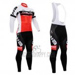 Nalini Cycling Jersey Bib Tight 2015 Men Long Sleeve Red and White