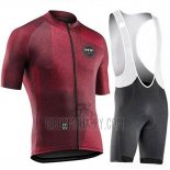 Northwave Cycling Jersey Bib Short 2019 Men Short Sleeve Dark Red