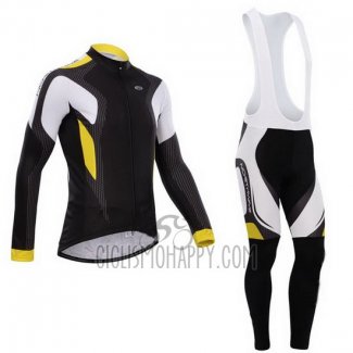 Northwave Cycling Jersey Bib Tight 2015 Men Long Sleeve Black and Yellow