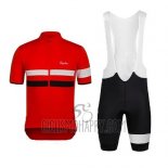 Rapha Cycling Jersey Bib Short 2015 Men Short Sleeve Black and Red