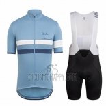 Rapha Cycling Jersey Bib Short 2018 Men Short Sleeve Ralph Blue and Blue Deep