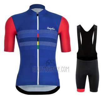 Rapha Cycling Jersey Bib Short 2020 Men Short Sleeve Red Blue