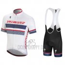 Specialized Cycling Jersey Bib Short 2018 Men Short Sleeve White Red Purple(1)