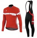Specialized Cycling Jersey Bib Tight 2016 Men Long Sleeve Ml Red and White
