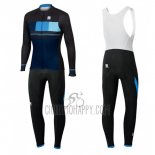 Sportful Cycling Jersey Bib Tight 2017 Men Long Sleeve Black