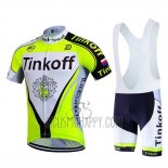 Tinkoff Cycling Jersey Bib Short 2017 Short Sleeve Bright Green