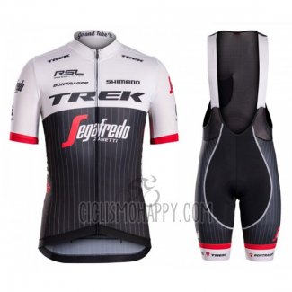 Trek Segafredo Cycling Jersey Bib Short 2016 Short Sleeve Black and White