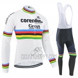 UCI Mondo Campione Corendon CircusCycling Jersey Bib Tight 2019 Men Long Sleeve