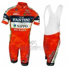 Vini Fantini Cycling Jersey Bib Short 2017 Men Short Sleeve Orange