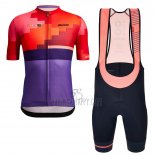 Vuelta Espana Cycling Jersey Bib Short 2022 Men Short Sleeve Red Purple