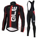 ALE Cycling Jersey Bib Tight 2016 Men Long Sleeve Red and Blue