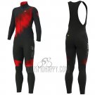 ALE Cycling Jersey Bib Tight 2019 Men Long Sleeve Pulse Red Black