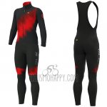 ALE Cycling Jersey Bib Tight 2019 Men Long Sleeve Pulse Red Black