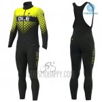ALE Cycling Jersey Bib Tight 2019 Men Long Sleeve Summit Yellow Black