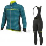 ALE Cycling Jersey Bib Tight 2020 Men Long Sleeve Sky Blue