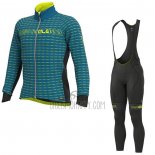 ALE Cycling Jersey Bib Tight 2020 Men Long Sleeve Sky Blue