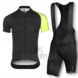 Assos Cycling Jersey Bib Short 2016 Men Short Sleeve Black and Yellow