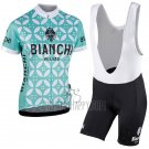 Bianchi Cycling Jersey Bib Short 2017 Women Short Sleeve Green and White