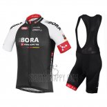 Bora Cycling Jersey Bib Short 2016 Short Sleeve Black and Red