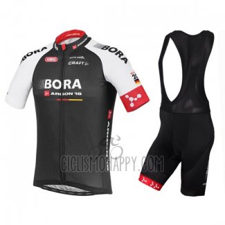 Bora Cycling Jersey Bib Short 2016 Short Sleeve Black and Red