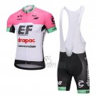 Cannondale Drapac Cycling Jersey Bib Short 2018 Short Sleeve White and Pink