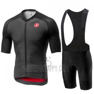 Castelli Aero Race Cycling Jersey Bib Short 2019 Men Short Sleeve Black
