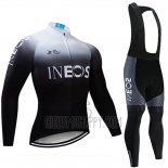 Castelli INEOS Cycling Jersey Bib Tight 2019 Long Sleeve White Black