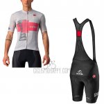 Giro D'italy Cycling Jersey Bib Short 2021 Men Short Sleeve White Pink