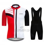 Le Col Cycling Jersey Bib Short 2020 Men Short Sleeve Black White Red
