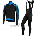Nalini CRIT 3l 2.0 Cycling Jersey Bib Tight 2019 Men Long Sleeve Black Blue