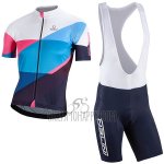 Nalini Champion Cycling Jersey Bib Short 2017 Men Short Sleeve Blue and White