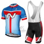 Nalini Navision Cycling Jersey Bib Short 2017 Men Short Sleeve Sky Blue