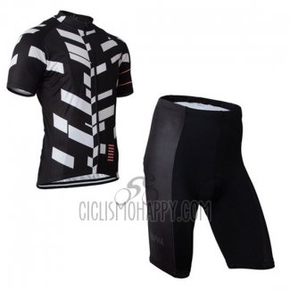 Rapha Cycling Jersey Bib Short 2015 Men Short Sleeve White and Black