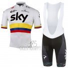 Sky UCI Mondo CampioneCycling Jersey Bib Short 2017 Men Short Sleeve