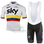 Sky UCI Mondo CampioneCycling Jersey Bib Short 2017 Men Short Sleeve