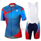 Sportful Cycling Jersey Bib Short 2017 Men Short Sleeve Blue