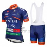 Vini Fantini Cycling Jersey Bib Short 2018 Men Short Sleeve Deep Blue