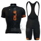 ALE Cycling Jersey Bib Short 2016 Men Short Sleeve Orange and Black