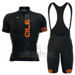 ALE Cycling Jersey Bib Short 2016 Men Short Sleeve Orange and Black