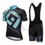 ALE Cycling Jersey Bib Short 2018 Women Short Sleeve Black and Blue